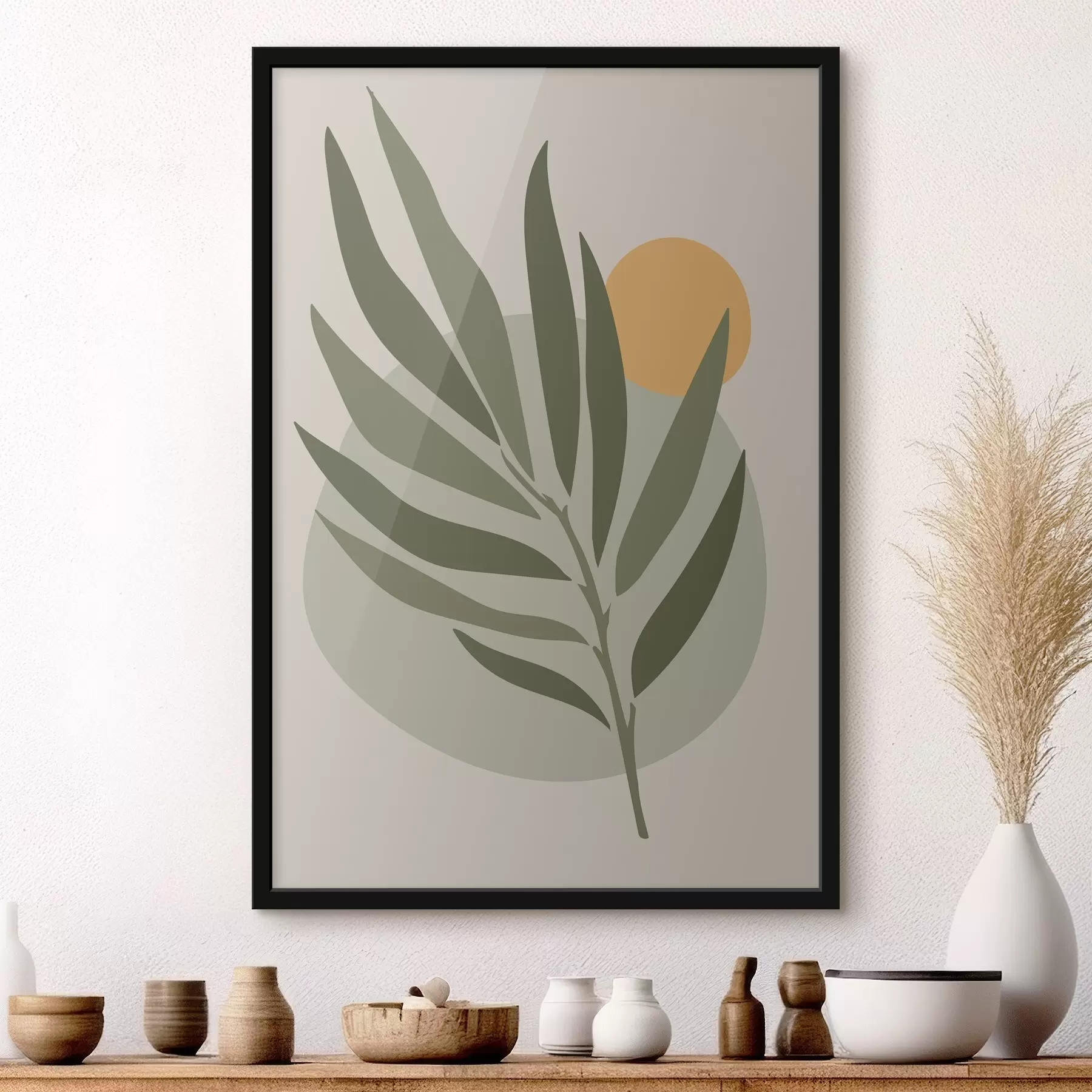 Fototapeedid Roheline leht kollase ringiga f37442