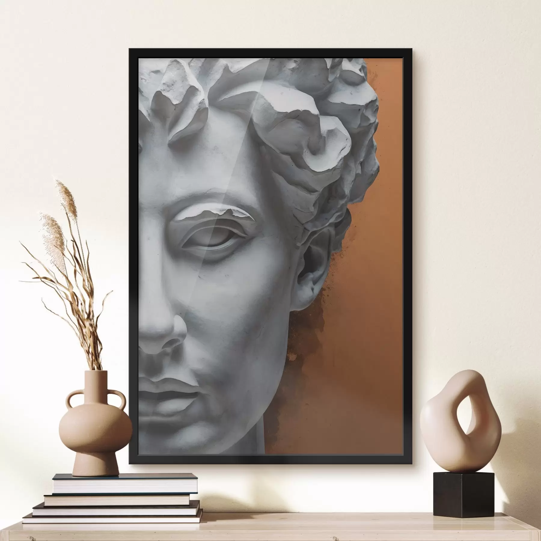 Fototapeedid Mehe nägu kujutav kuju f38433