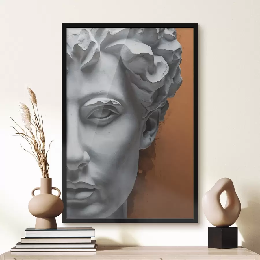 Fototapeedid Mehe nägu kujutav kuju f38433