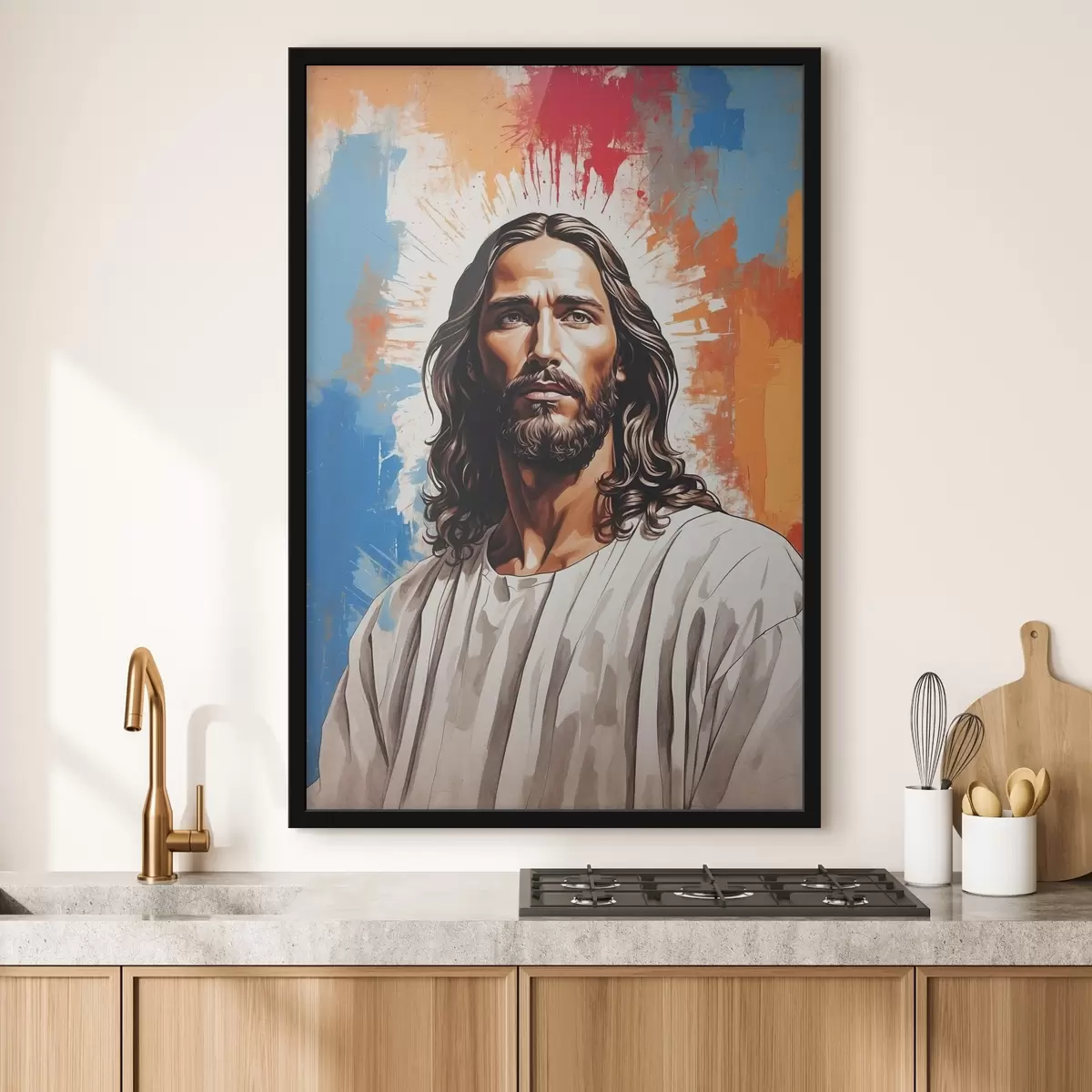 Plakat Pikkade juustega mehe pilt f38589