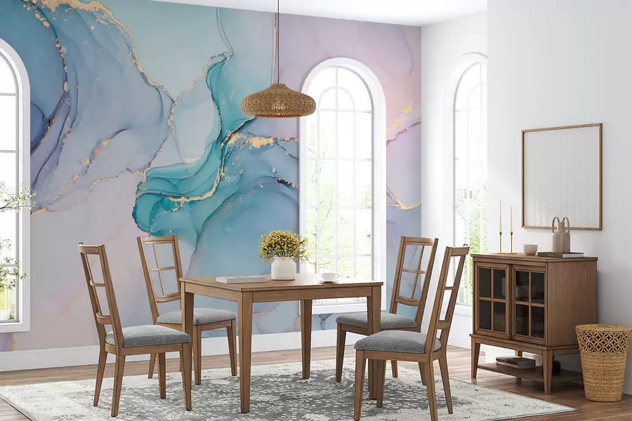 Fototapeedid Marmor - asuur, roosa u49408