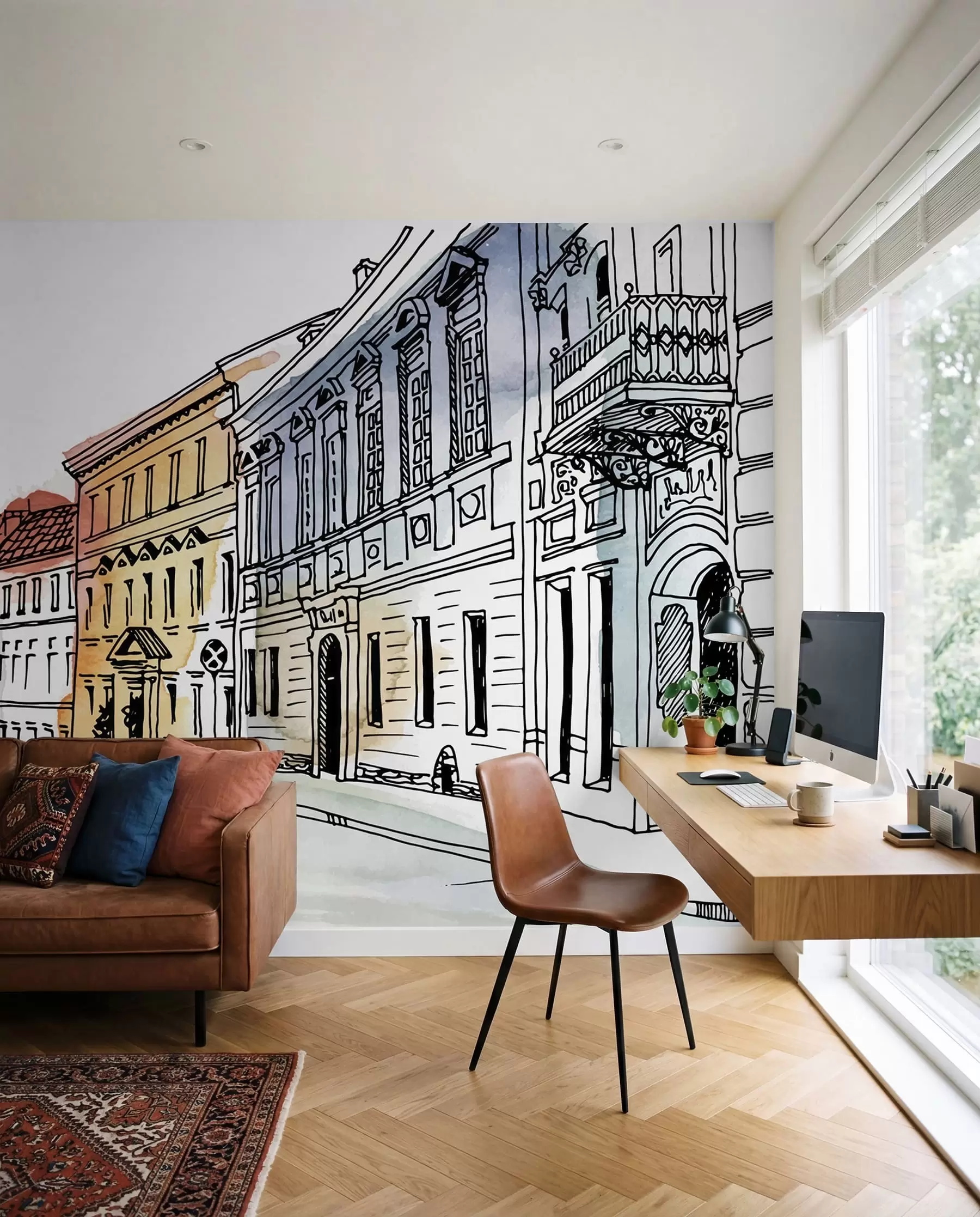 Fototapeedid Vanalinn akvarellis u51062