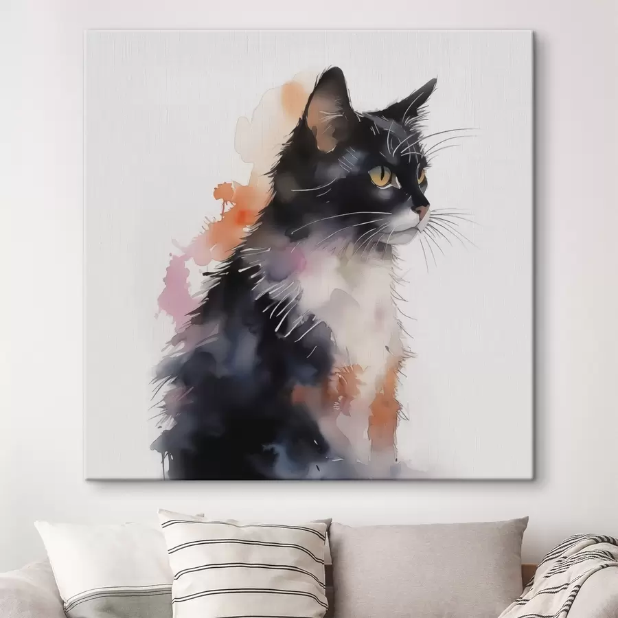 Pilt Kasside imitatsioon akvarell s42121