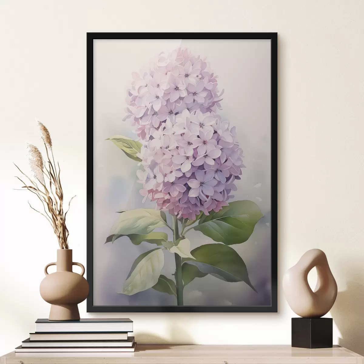 Plakat Akvarelli imitatsioon akvarelliga hüatsindi oksa f42120