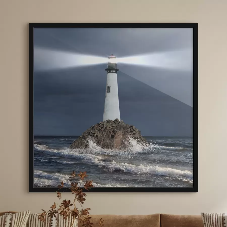 Fototapeedid Vesi, tuletorn ja taevas f08187