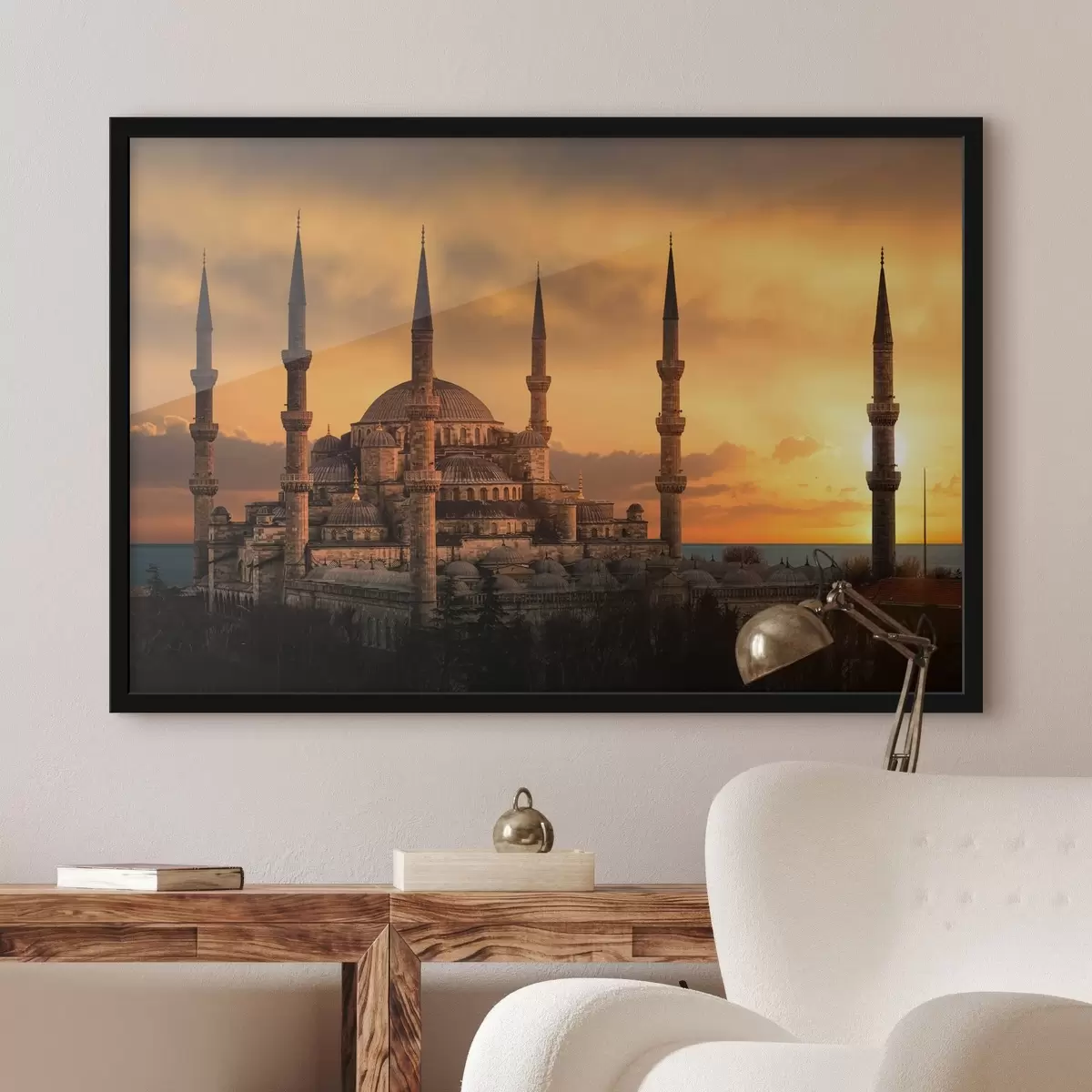 Plakat Sinine mošee päikeseloojangul, Istanbul f33029