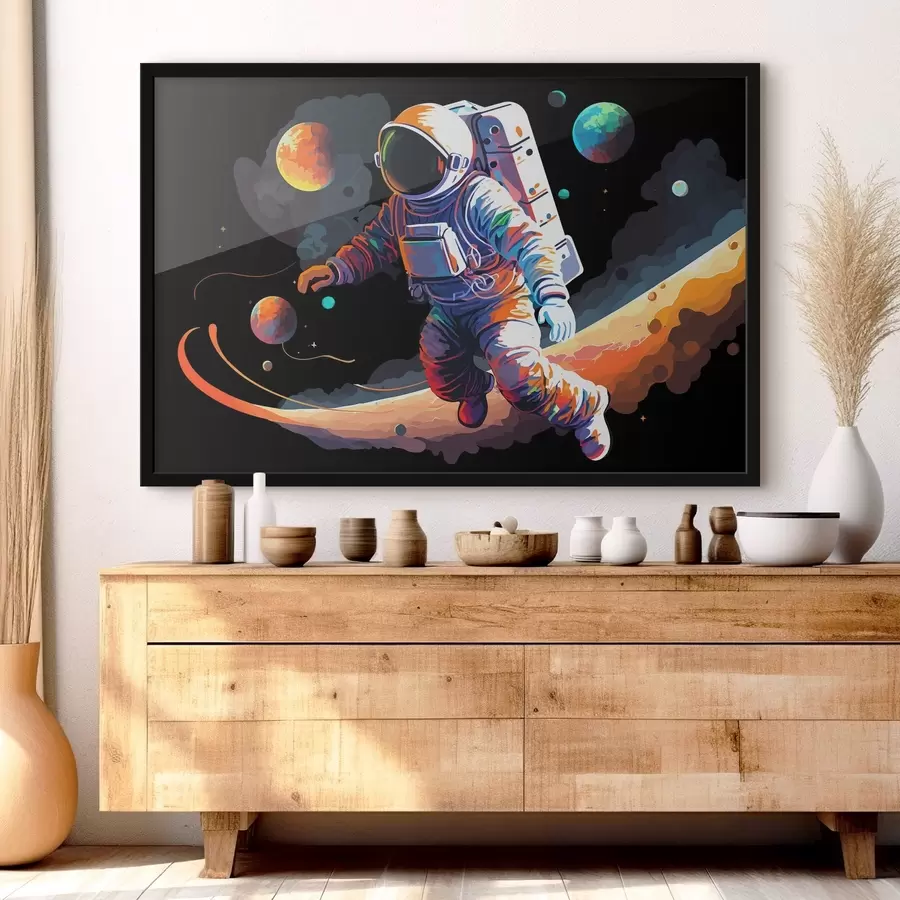 Fototapeedid Astronaut ja planeedid f33906