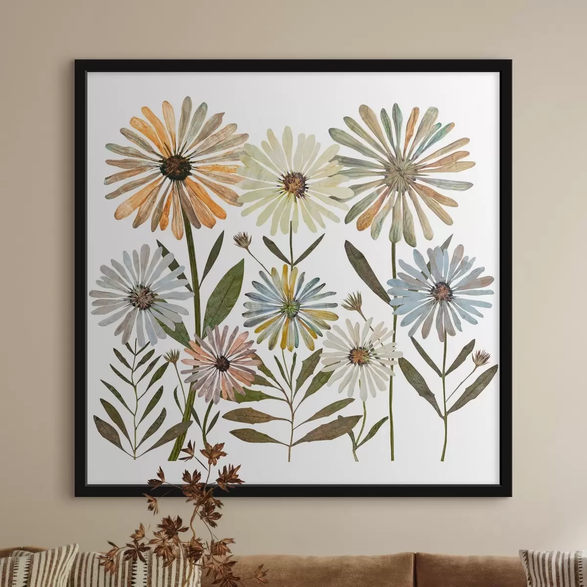 Plakat värvilised päevaküünlad f34120