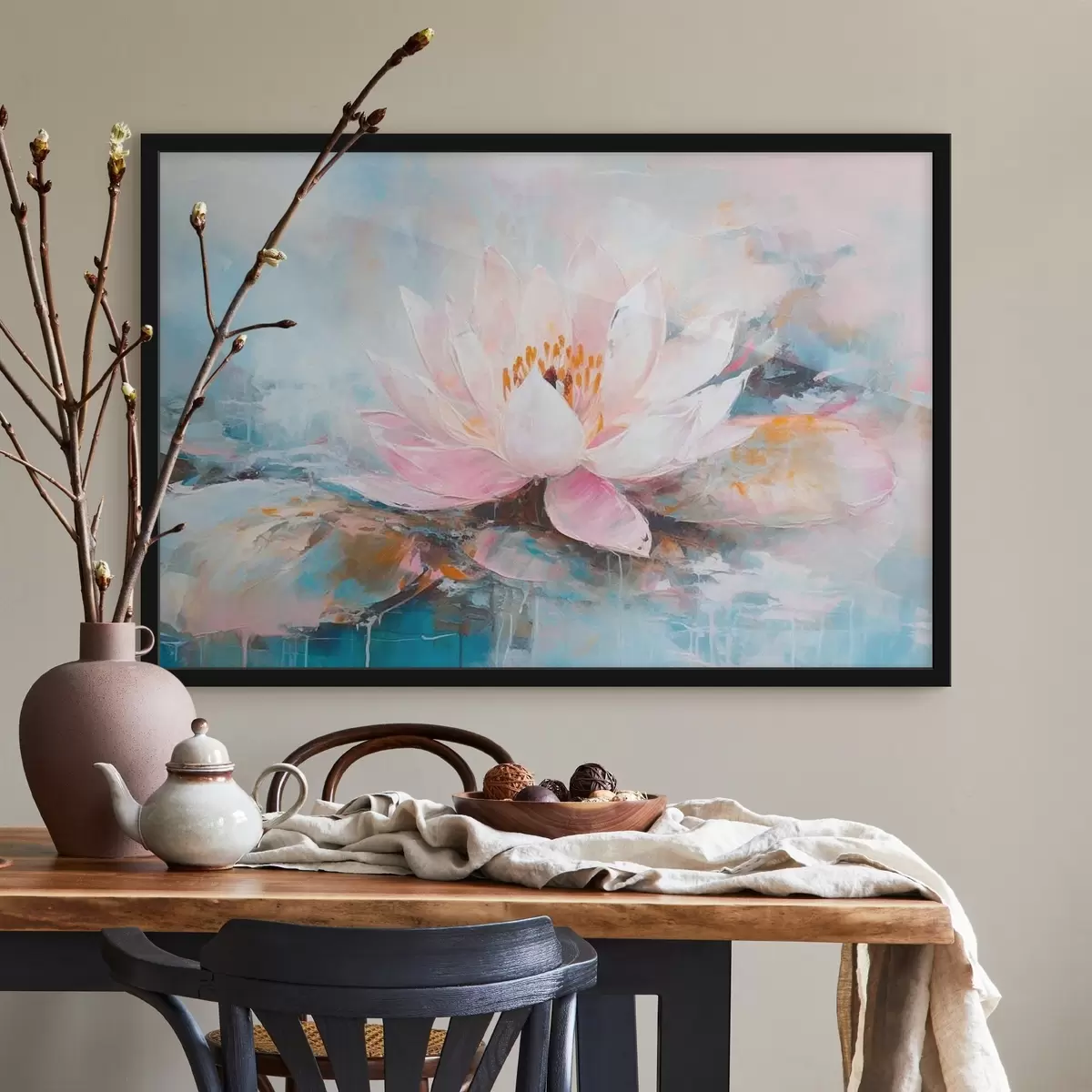 Plakat Akvarell pune illustratsioon f35449