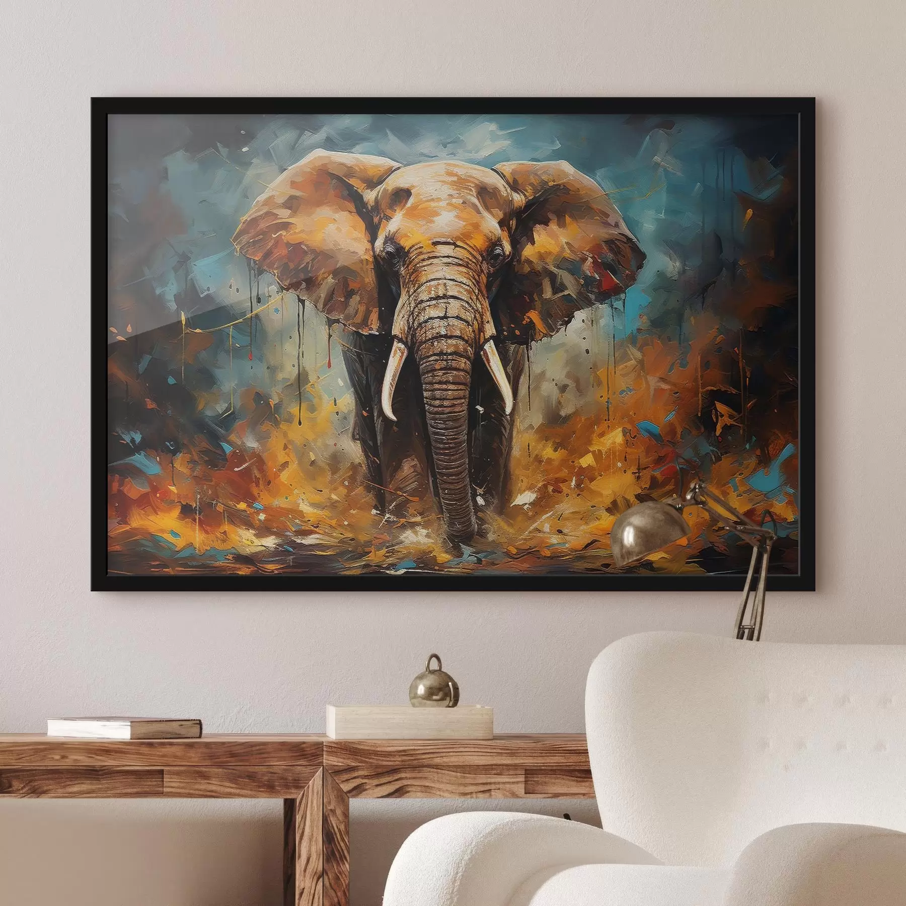 Pilt Abstraktne joonistus, elevant f35505