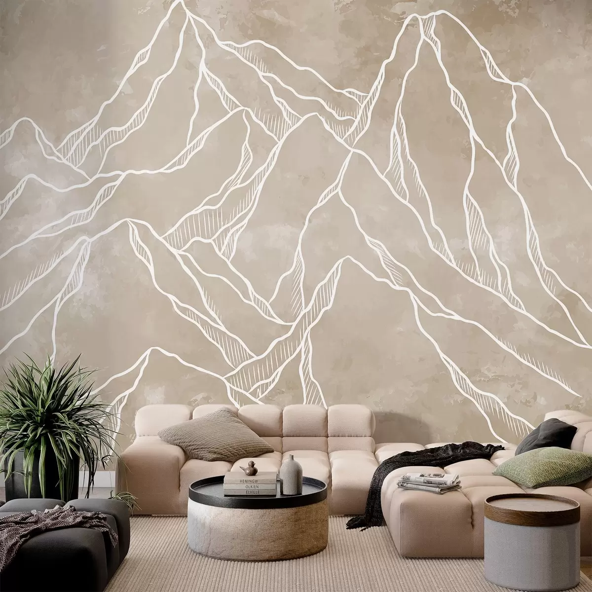 Fototapeedid Mäetipude skemaatiline kujutamine w02524v1