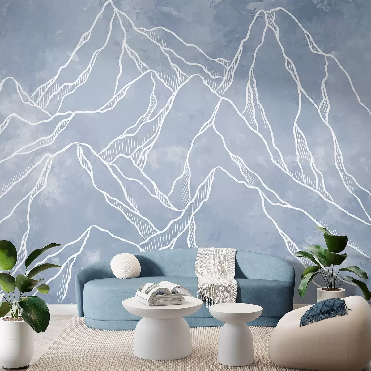 Fototapeedid Mäetipude skemaatiline kujutamine w02524v2