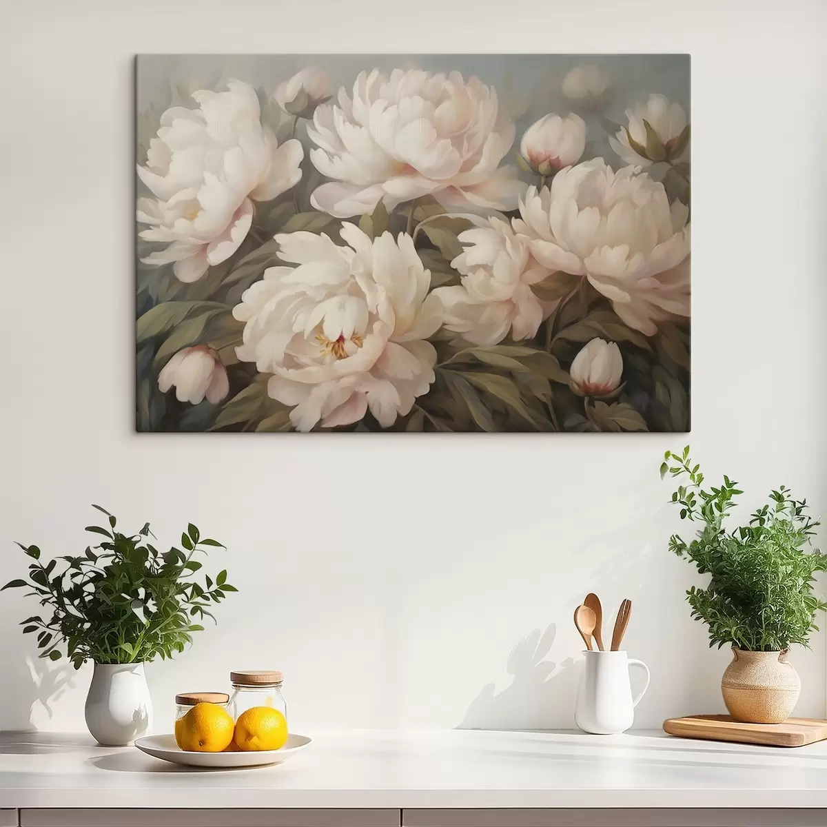 Pilt Lilled ja lehed hägusel taustal s41763