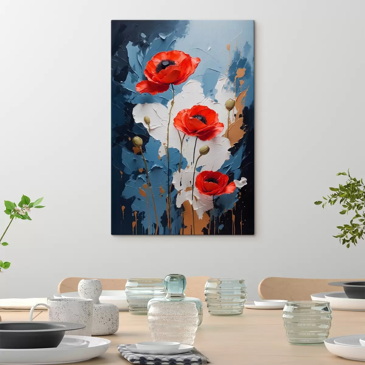 Pilt Unimagusid abstraktsel mitmevärvilisel taustal õlimaali stiilis s41765