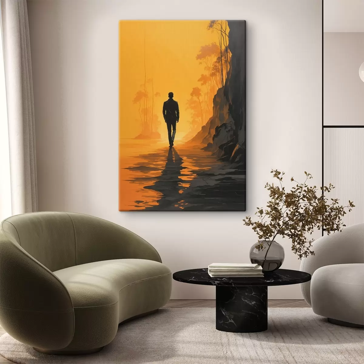 Pilt Mees kõnnib päikese poole s41767