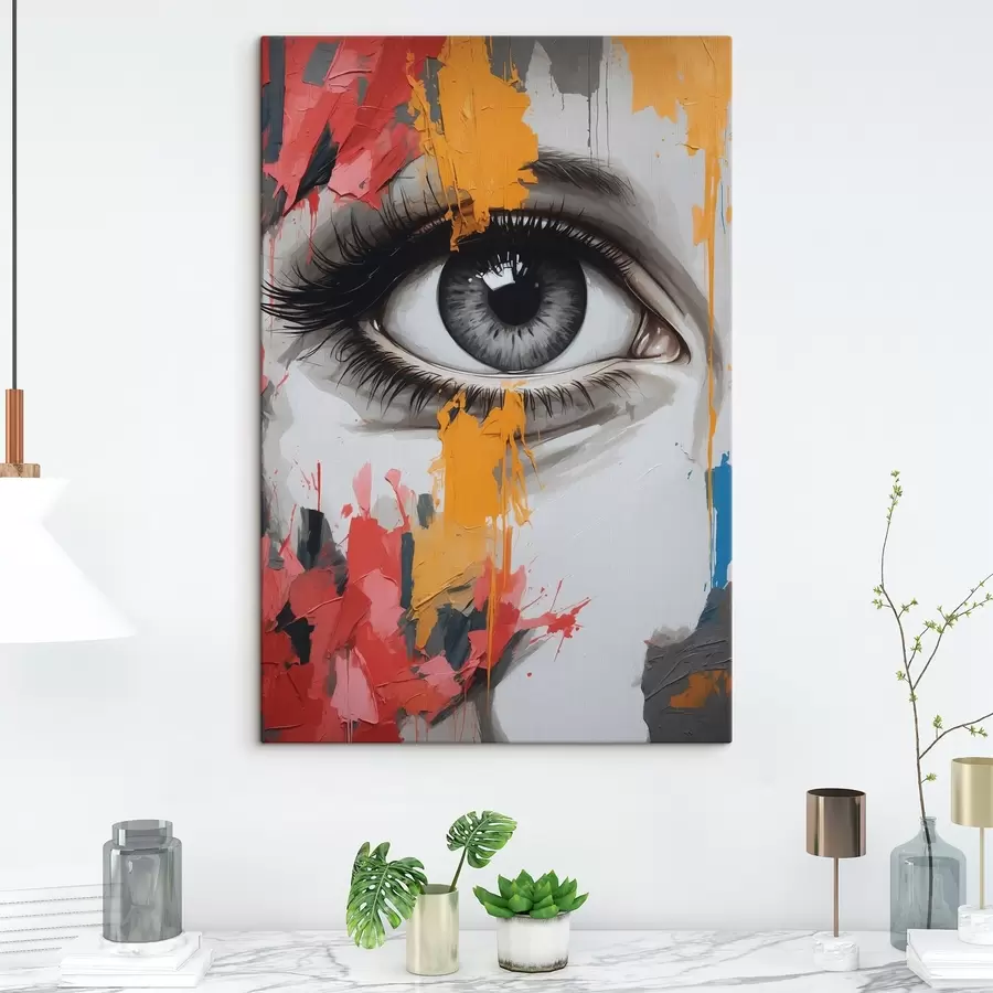 Pilt Naise silma õlimaal stiilis s41768