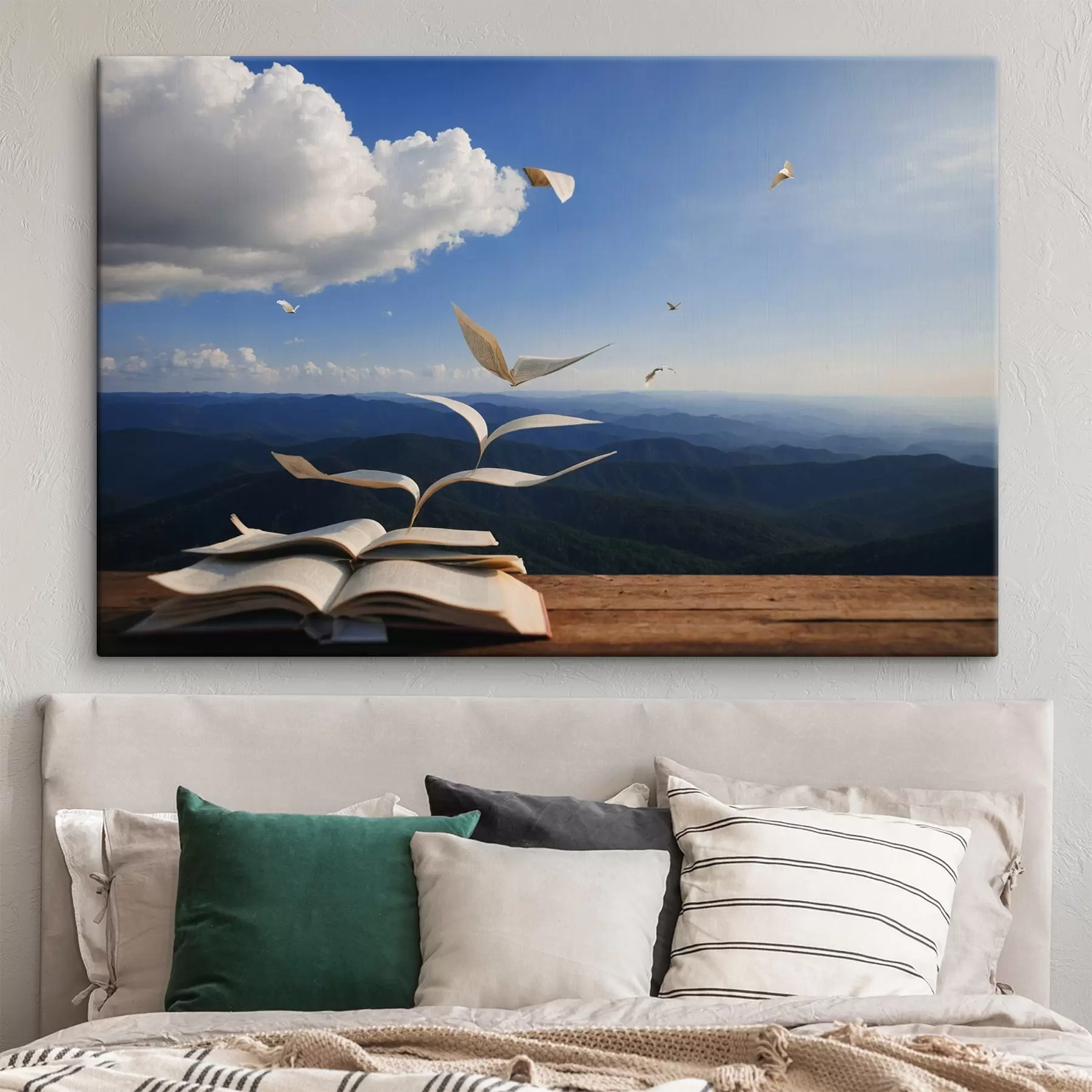 Fototapeedid Lendavad raamatu leheküljed s42095