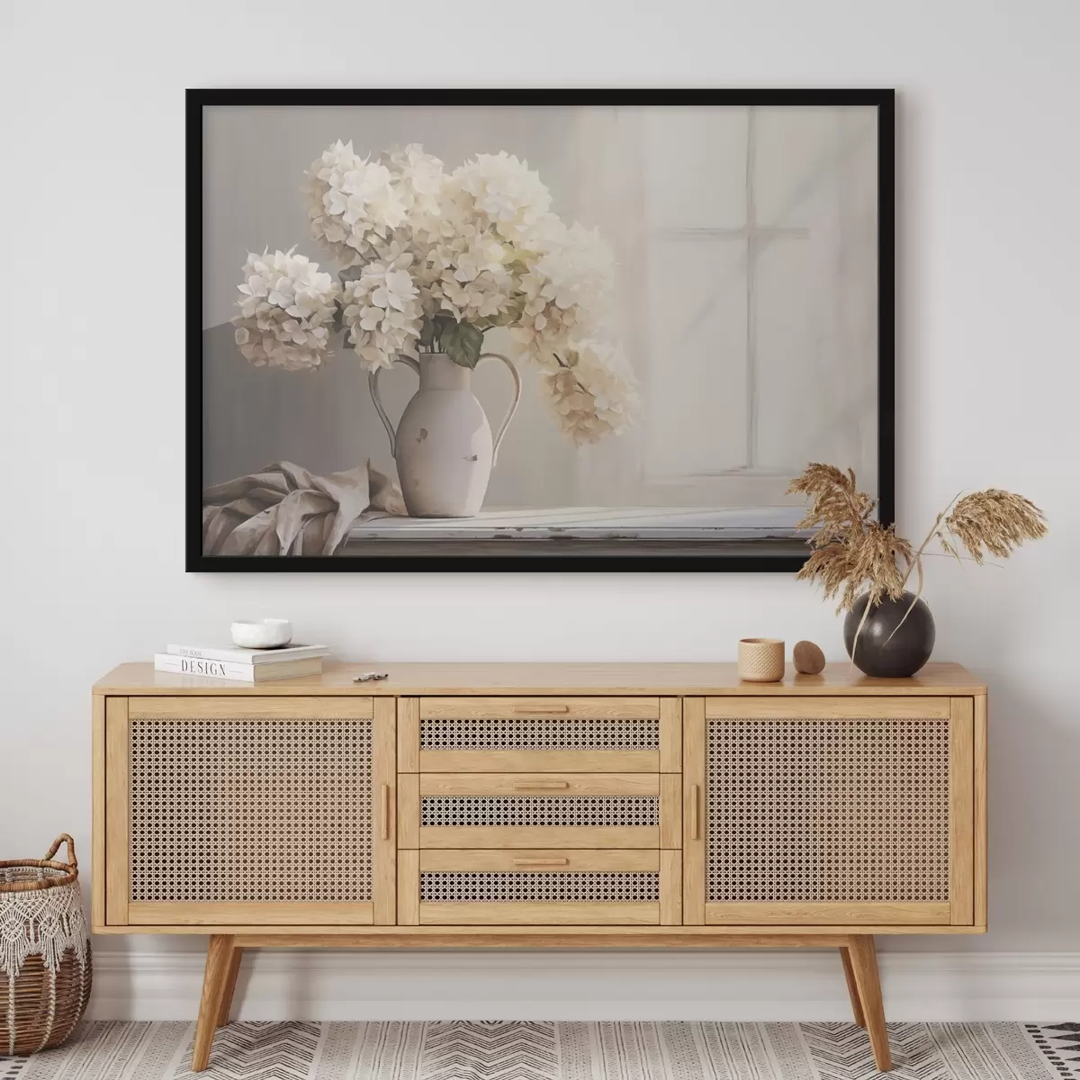 Plakat Vaas lilledega aknalaual f41762