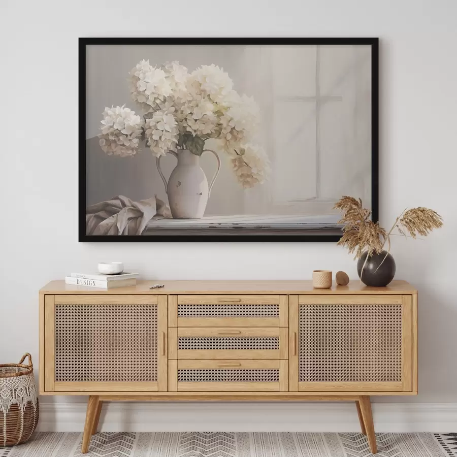 Fototapeedid Vaas lilledega aknalaual f41762