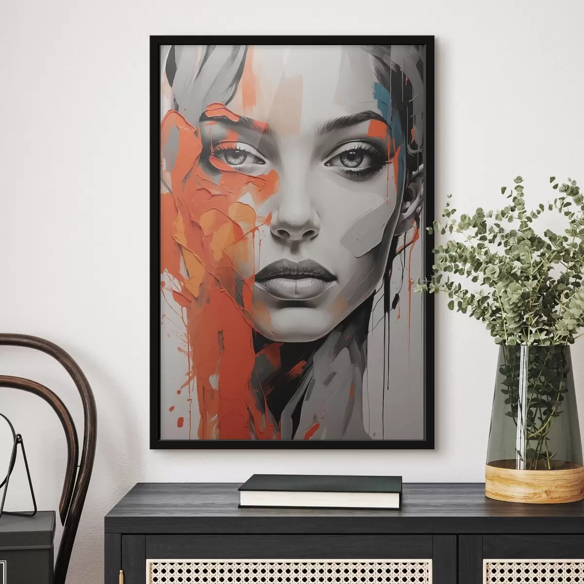 Plakat Tüdruku nägu õlimaali stiilis f41764