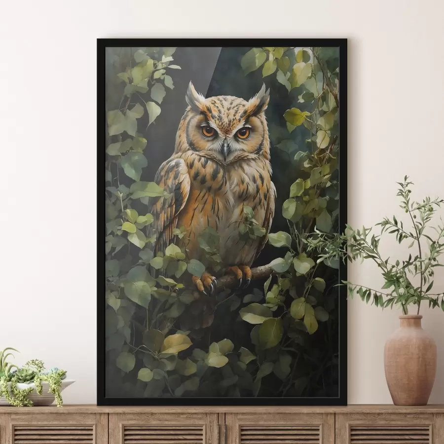 Fototapeedid Öökull oksal f41776