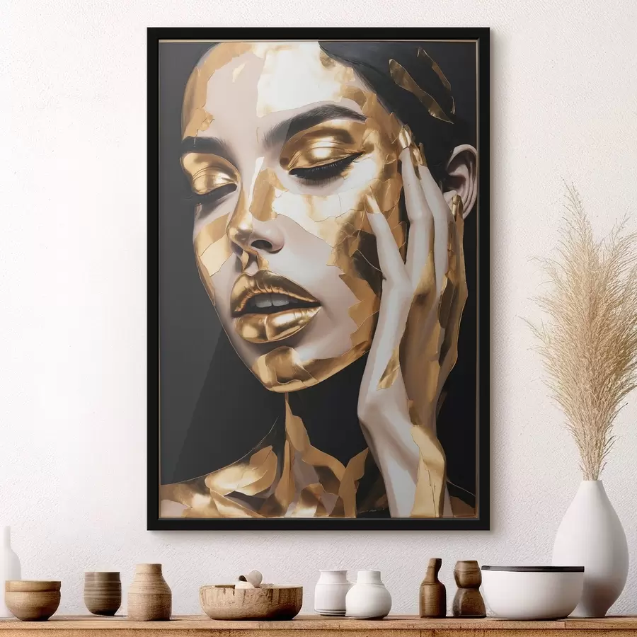 Fototapeedid Tüdruku nägu värvitud f42091