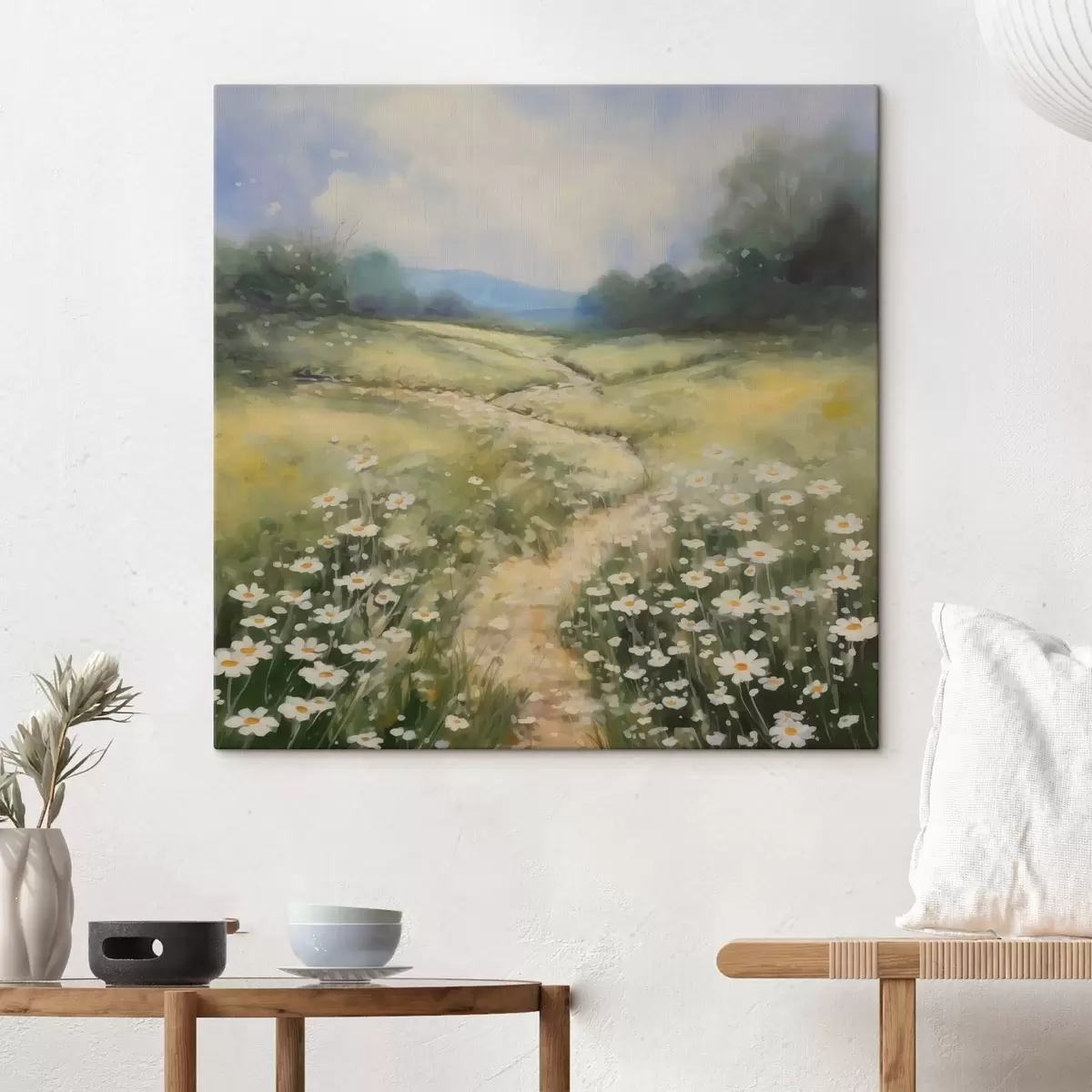 Pilt Maali imitatsiooni heinamaa koos marekatega s42134