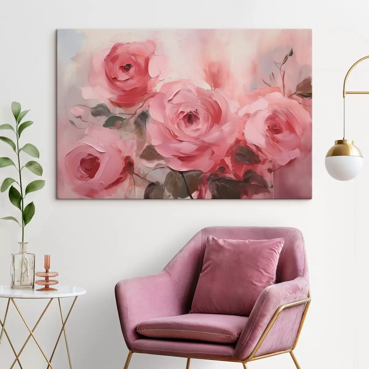 Pilt Abstraktne rooside imitatsioonimaal s42138