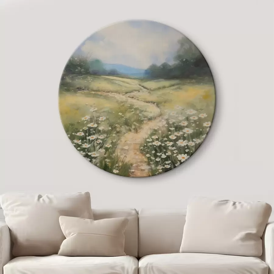 Pilt Maali imitatsiooni heinamaa koos marekatega r42134