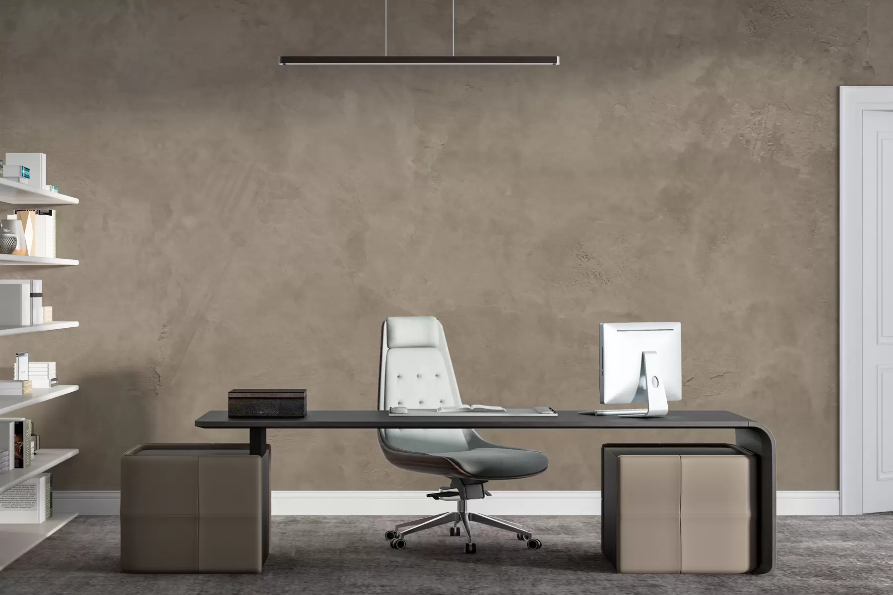 Fototapeedid Pruun ja beež taust betoonseina efektiga w02553v3