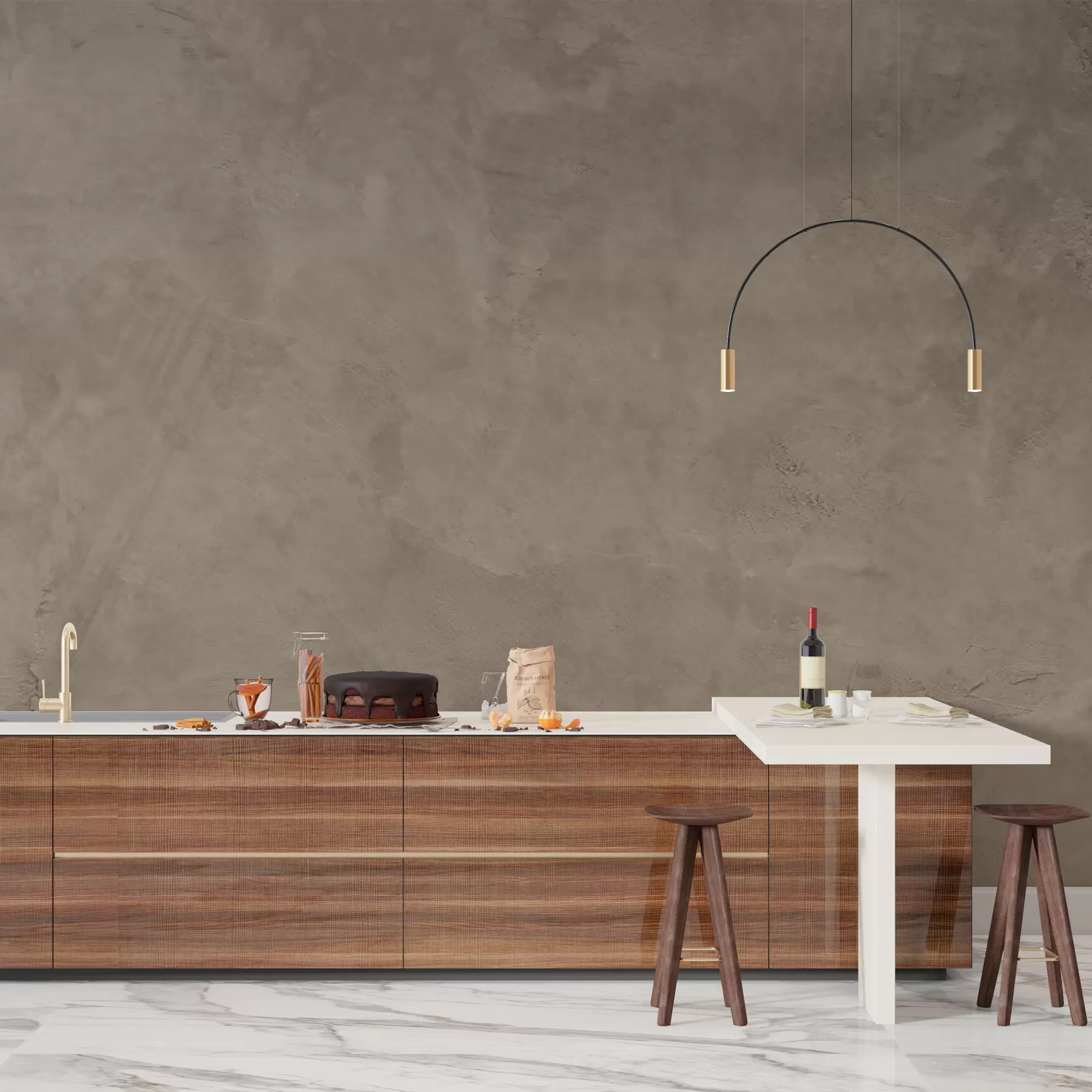 Fototapeedid Pruun ja beež taust betoonseina efektiga w02553v3