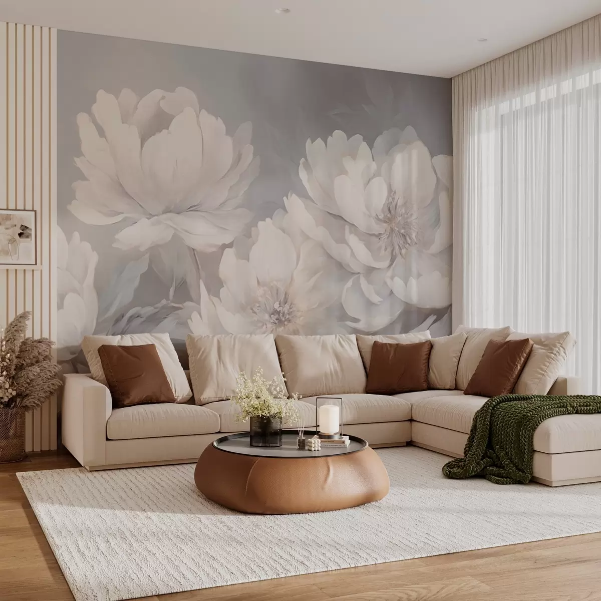 Fototapeedid Suured heledad pojengid w02572