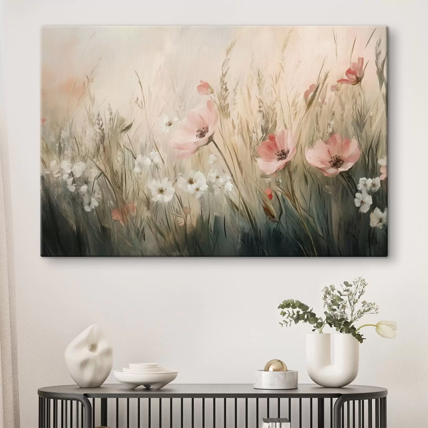 Fototapeedid Lilled heinamaal, maaliline, akrüülstiilis s42209