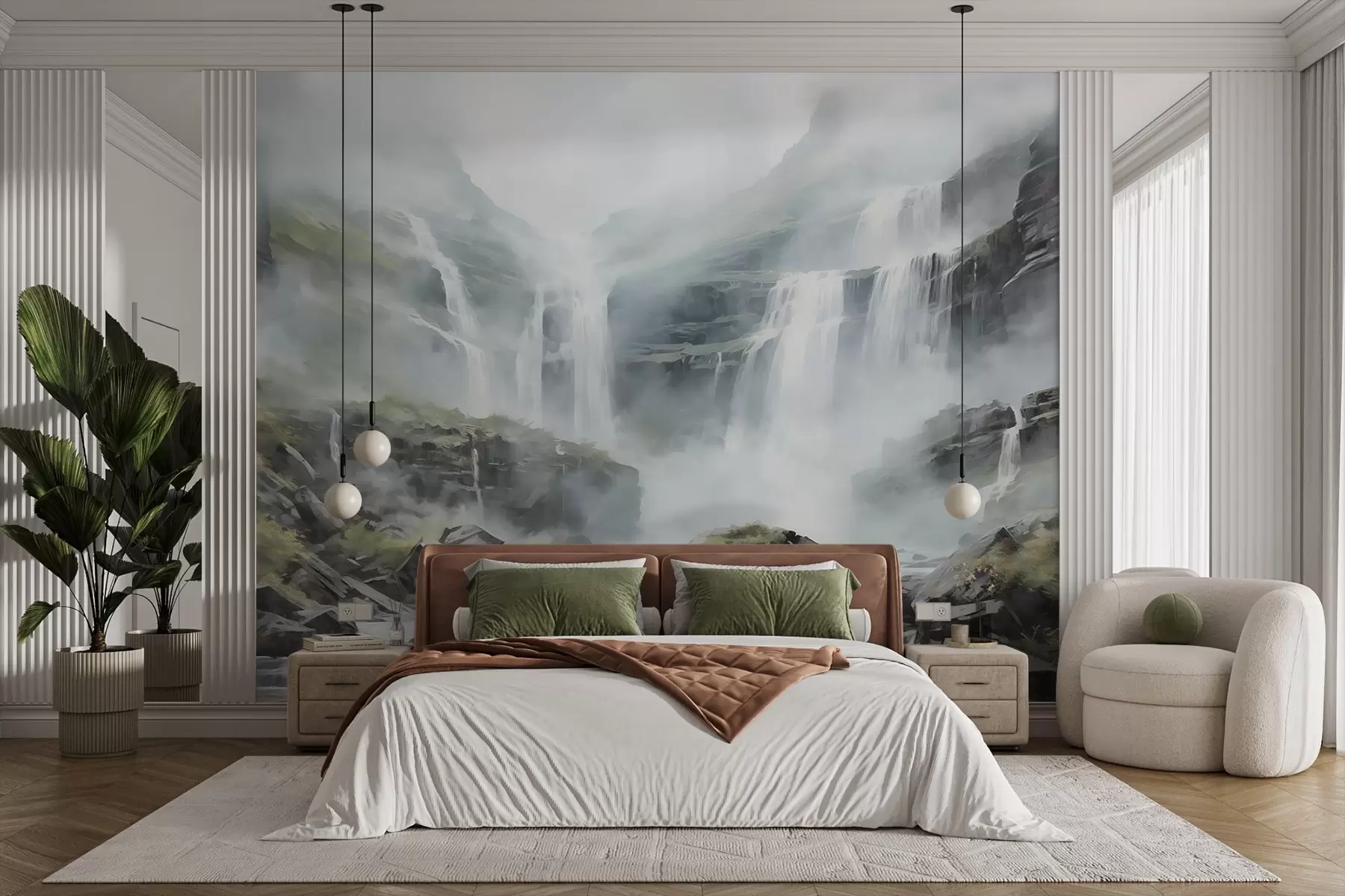 Fototapeedid Veejuga udus w08572