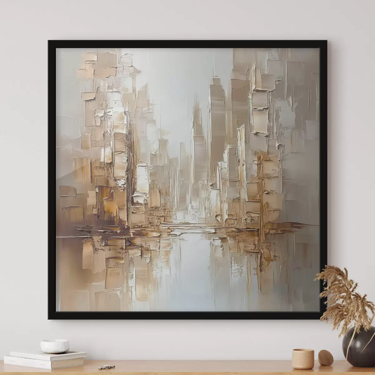 Plakat Abstraktsioon koos pintslitõmmete imitatsiooniga f42132