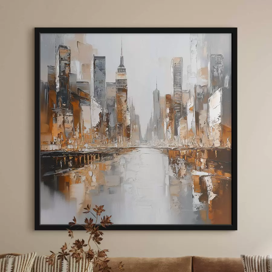 Fototapeedid Abstraktne linn koos pintslitõmmete imitatsiooniga f42133