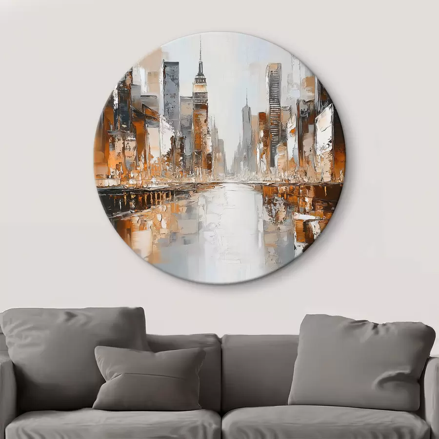 Pilt Abstraktne linn koos pintslitõmmete imitatsiooniga r42133