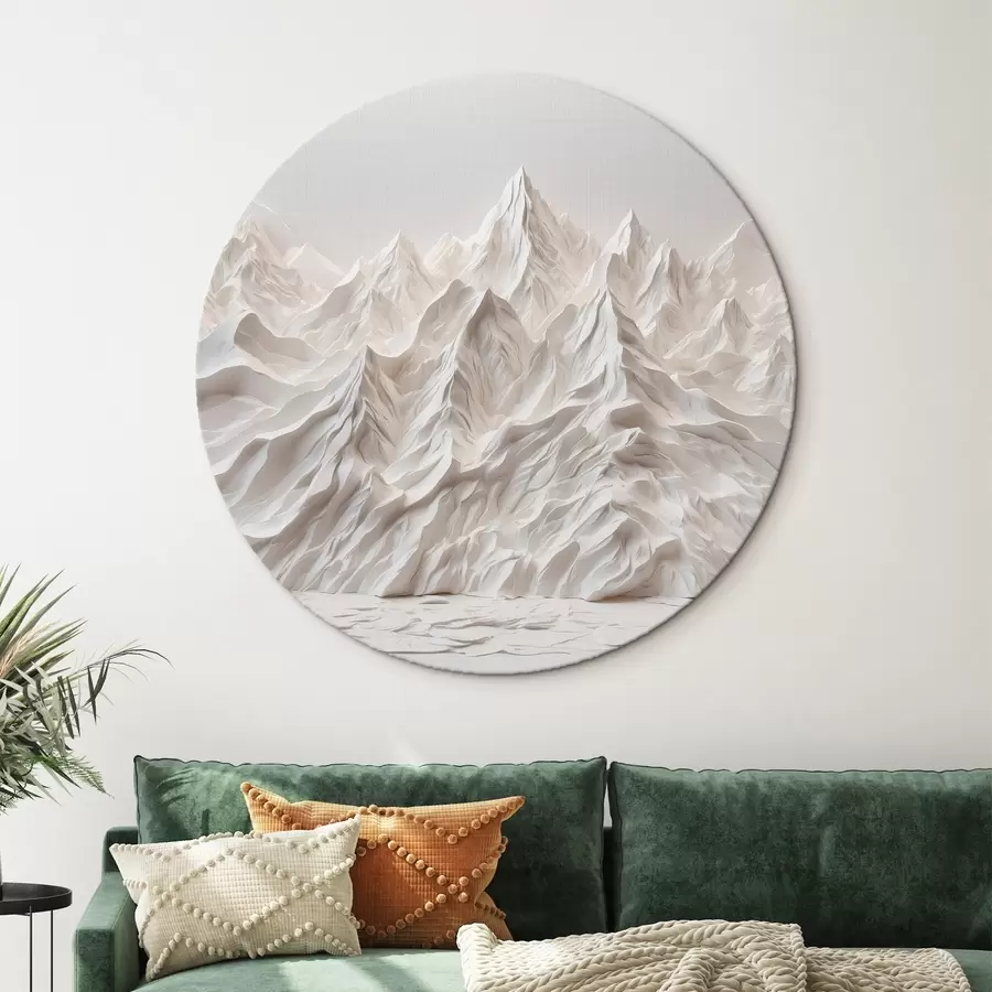 Fototapeedid Valged abstraktsed mäed r41037