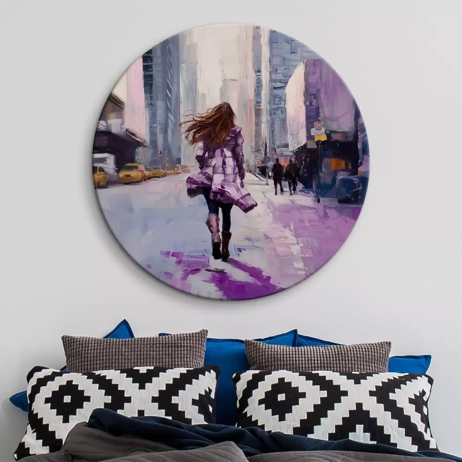 Pilt Tüdruk lillas mantlis r41345