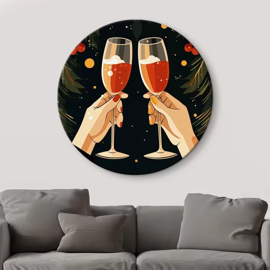 Pilt Jõulupühad, laternad, maapähklid, lilled, marjad r41375