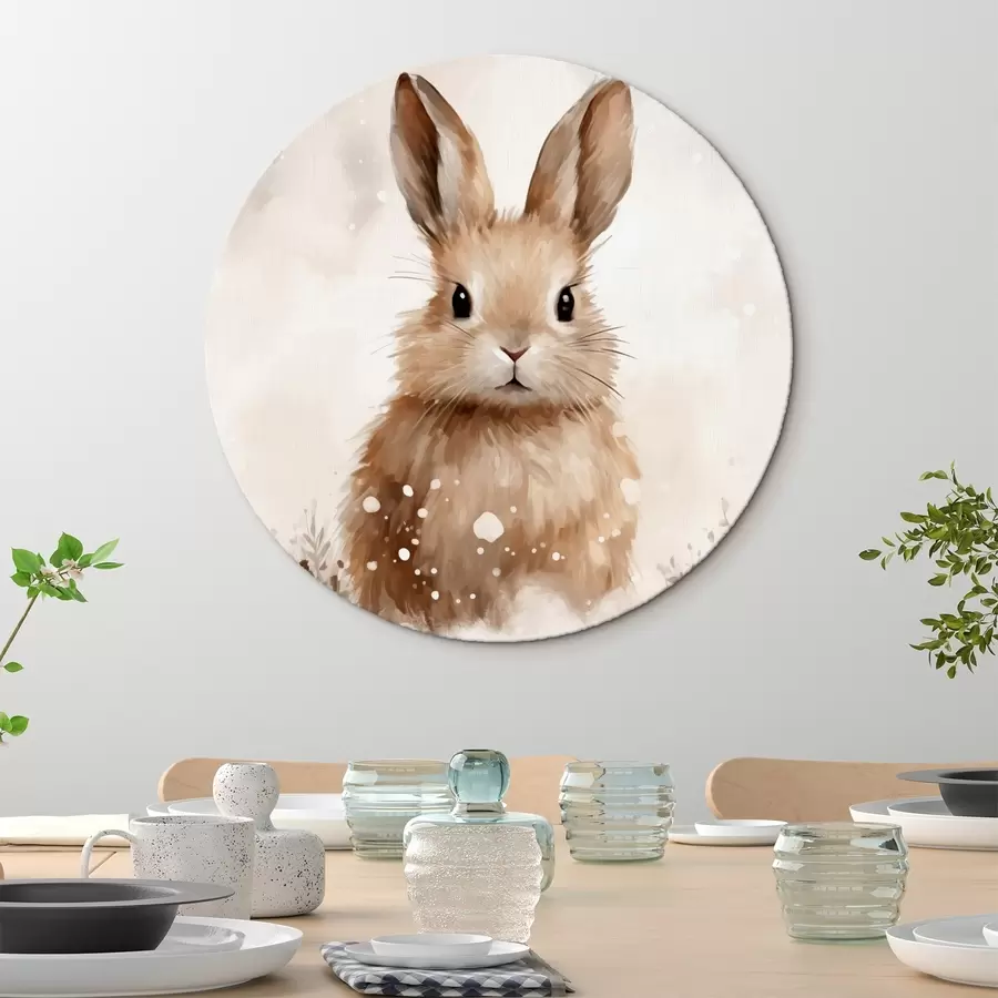 Pilt Jänes lumes akvarell r41473