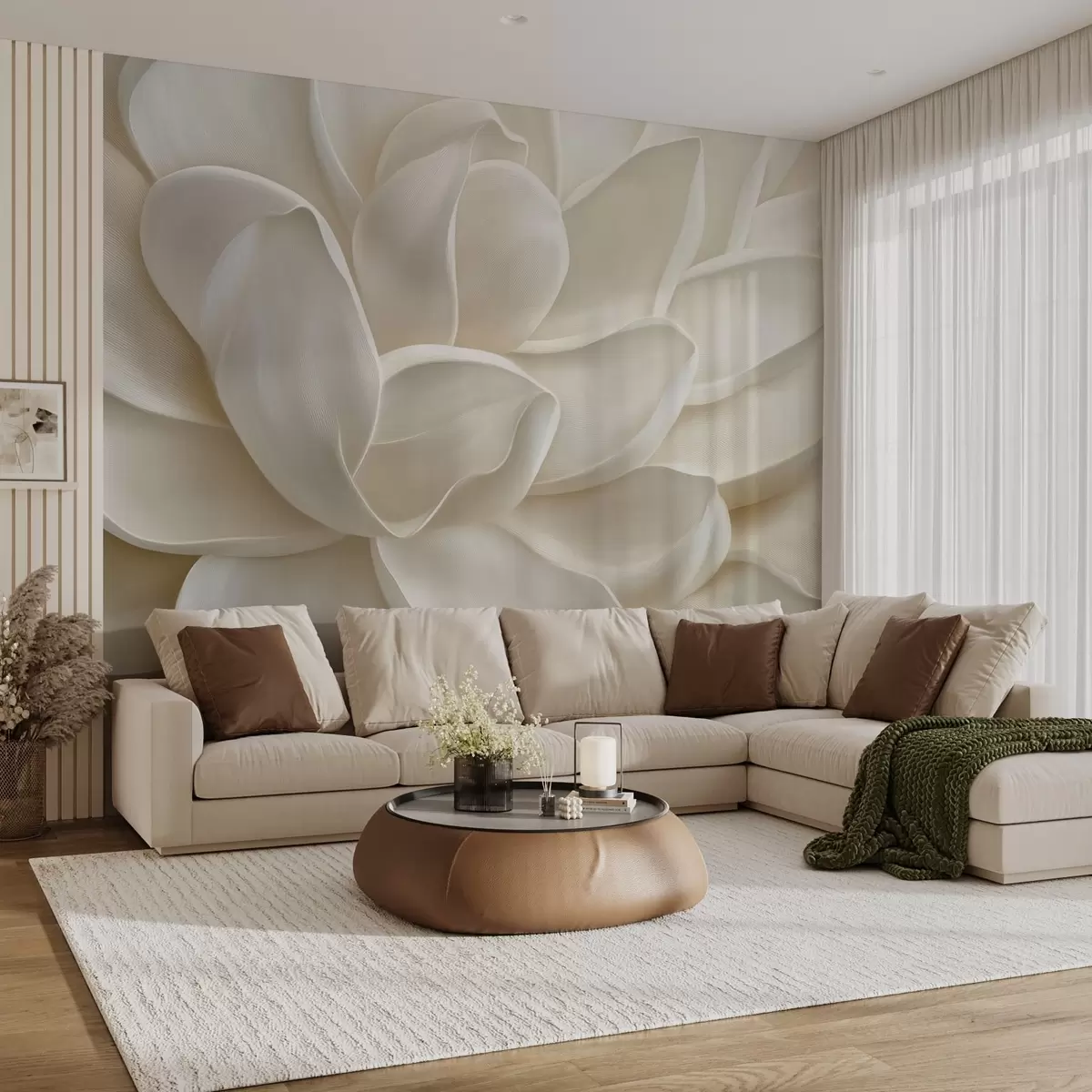 Fototapeedid Kerge mahlakas lill lähivaates w08563