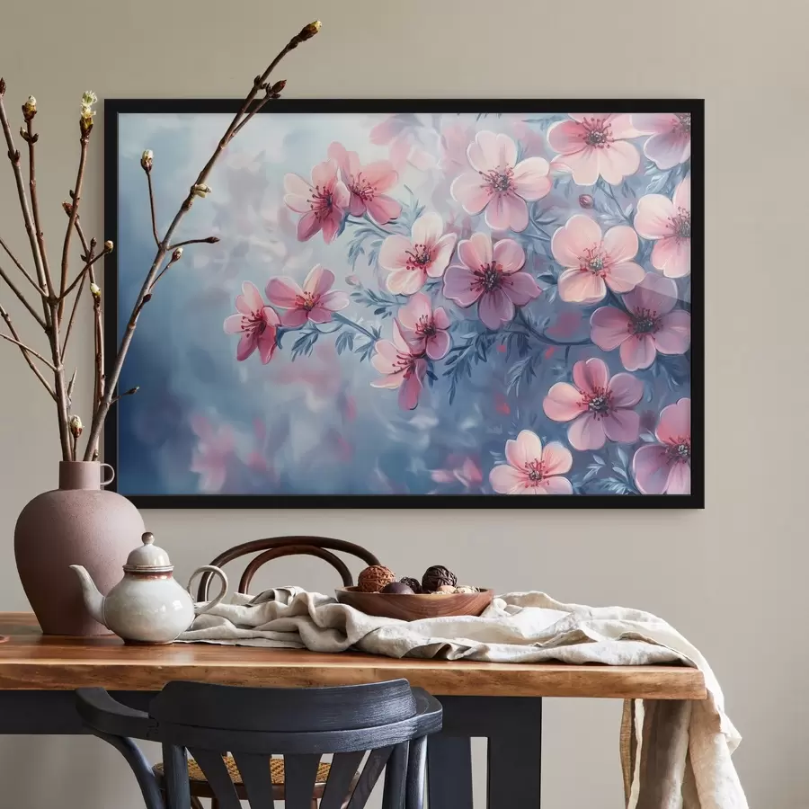 Fototapeedid Õrnroosad õied f42322