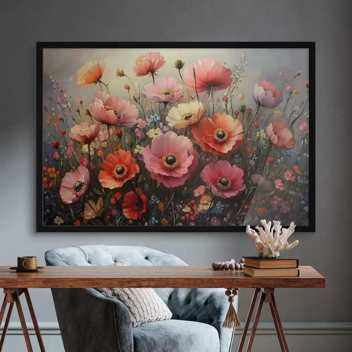 Plakat Punased lilled f42325