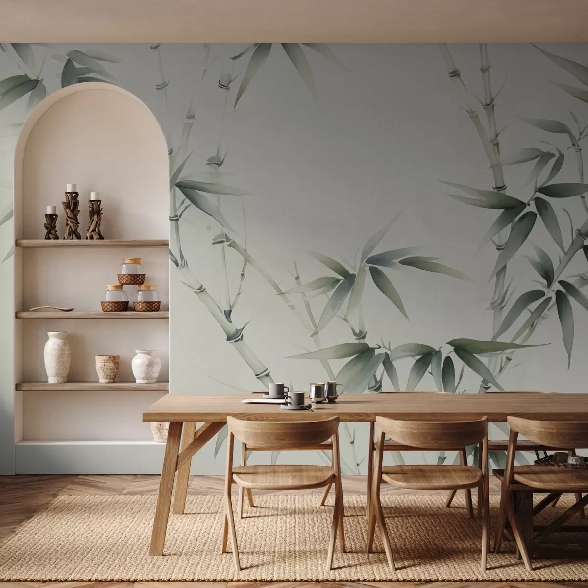 Fototapeedid Bambus imitatsioon akvarellstiilis w02709