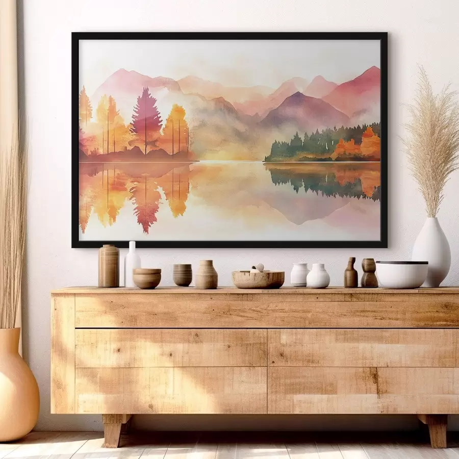 Fototapeedid Mäed akvarellistiilis f42183