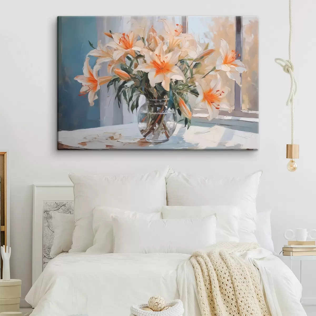 Pilt Lilled klaasvasi imitatsiooni maalimine s42359