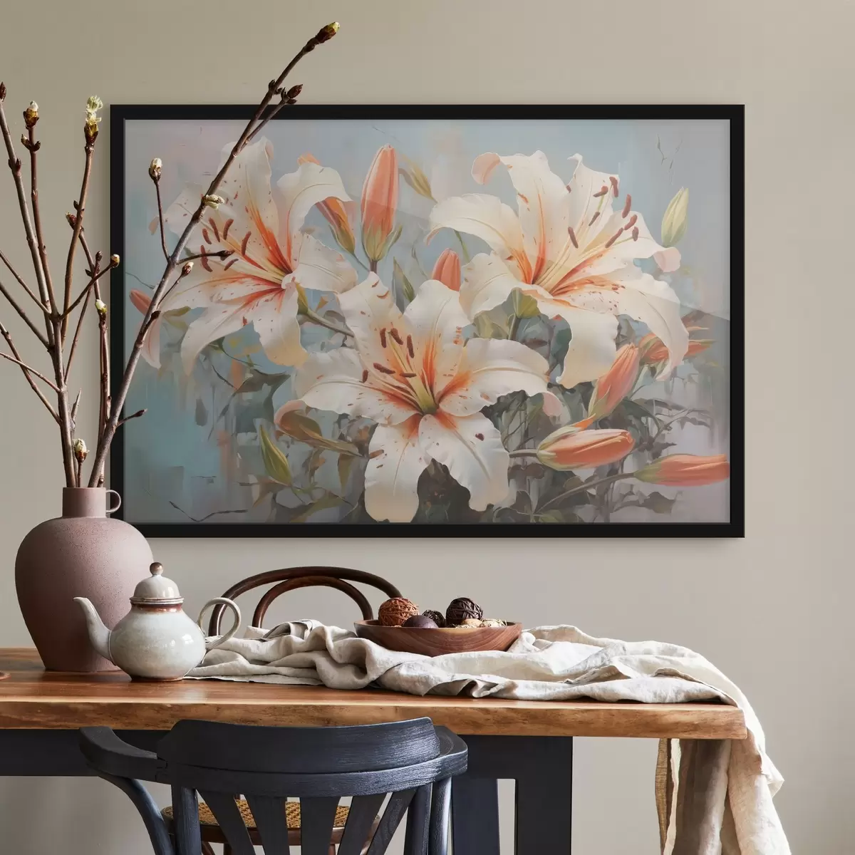 Plakat Metsikud liiliad suur imitatsioonimaal f42367