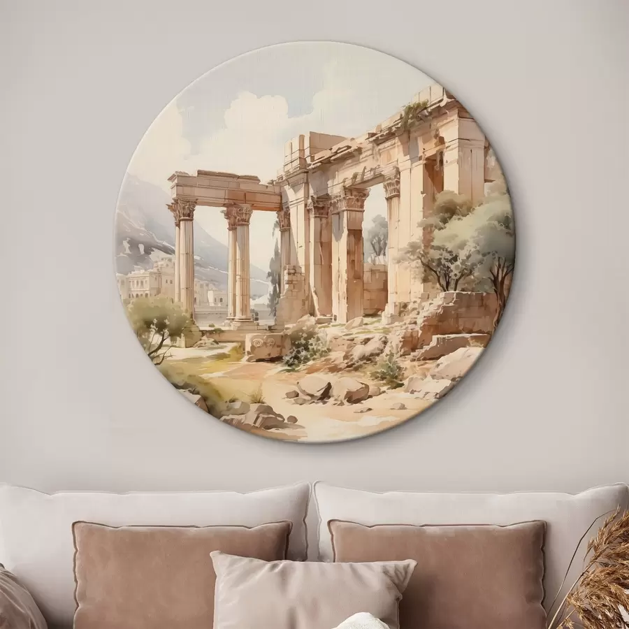 Fototapeedid Antiikne varemete imitatsioon akvarell r42366