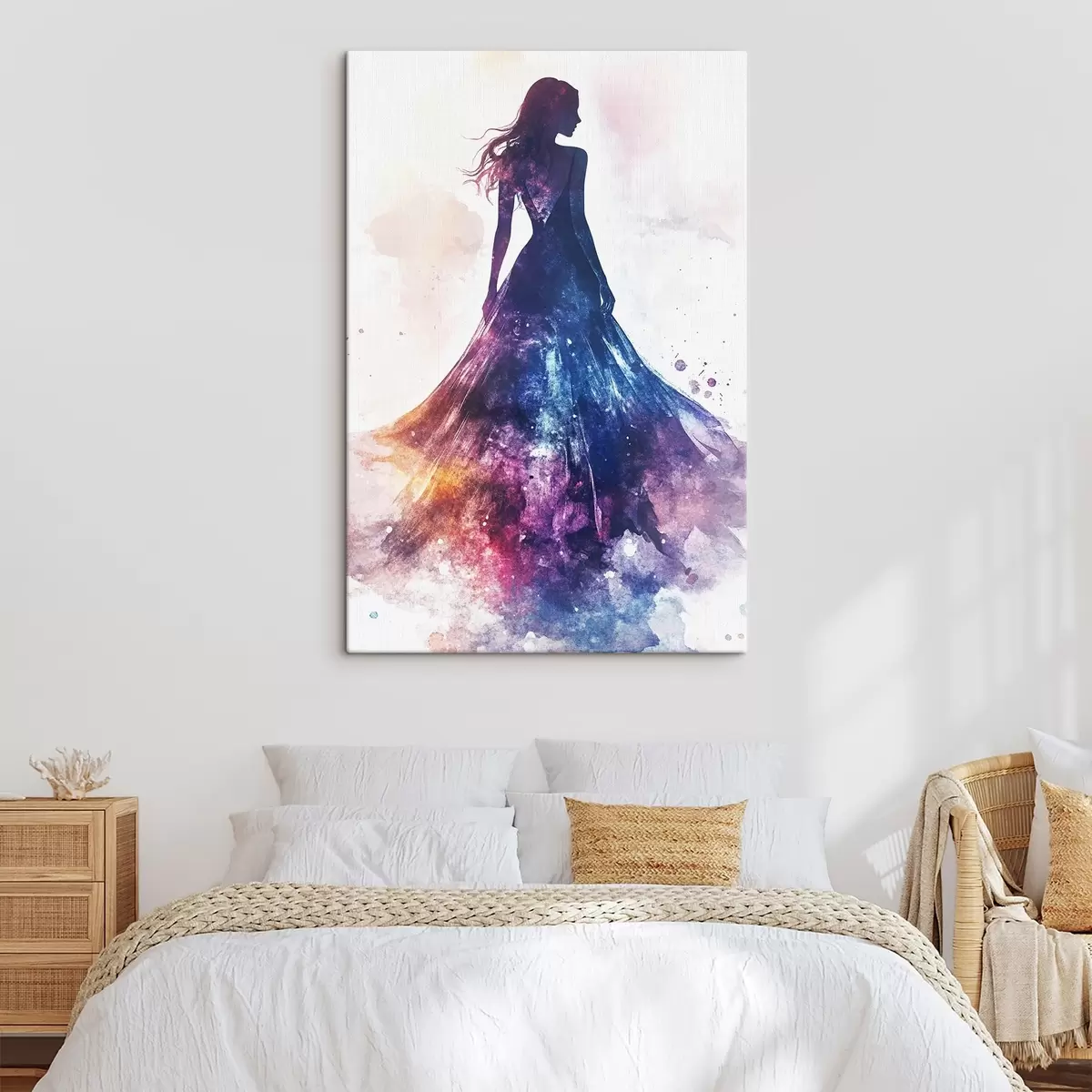 Pilt Tüdruku siluett akvarellistiilis s42078